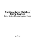 Transistor-Level Statistical Timing Analysis: Solving Random Differential Equations Directly