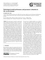 Hydrological model performance and parameter estimation in the wavelet-domain