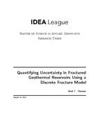 Quantifying Uncertainty in Fractured Geothermal Reservoirs Using a Discrete Fracture Model
