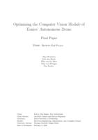 Optimising the Computer Vision Module of Eonics’ Autonomous Drone