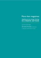 Beyond Magazines: Applying service design thinking to creative services