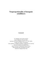 Nonproportionality of inorganic scintillators