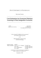 Cost Estimation for Factorized Machine Learning in Data Integration Scenarios