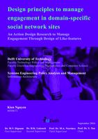 Design principles to manage engagement in domain-specific social network sites