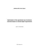 Optimization of the operational use of entrance channels based on channel depth requirements