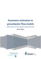 Parameter estimation in groundwater flow models with moments of the impulse response function