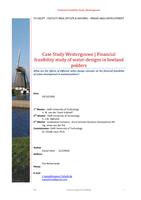 Case Study Westergouwe: Financial feasibility study of water-designs in lowland polders