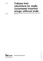 Collapse load calculations for axially compressed imperfect stringer stiffened shells