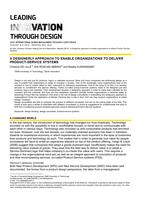 A designerly approach to enable organizations to deliver product-service systems