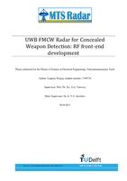 UWB FMCW Radar for Concealed Weapon Detection: RF front-end development