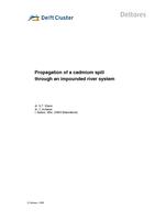 Propagation of a cadmium spill through an impounded river system