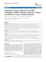 Integration of gene expression and DNA-methylation profiles improves molecular subtype classification in acute myeloid leukemia
