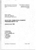 Solid fuel combustion chamber progress report XIII: January-June 1988