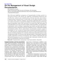 On the Management of Visual Design Documentation