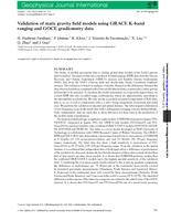 Validation of static gravity field models using GRACE K-band ranging and GOCE gradiometry data