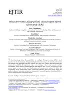 What drives the Acceptability of Intelligent Speed Assistance (ISA)?