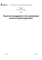 Flood risk management in the unembanked areas: an optimal approach?