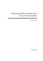 Studying the Effects of Code Clone Size on Clone Evolution