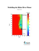 Modelling the Rhine River Plume