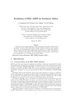 Evolution of HIV/AIDS in Southern Africa