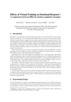 Effects of Virtual Training on Emotional Response: A comparison between different emotion regulation strategies (abstract)