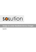 Design of a Solar Handheld-Device Charger