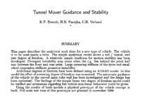 Tunnel mover guidance and stability (summary)