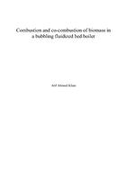 Combustion and co-combustion of biomass in a bubbling fluidized bed boiler