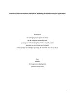 Interface Characterization and Failure Modeling for Semiconductor Application