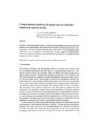 COMPUTATIONAL MODELLING OF IMPACT TESTS ON STEEL FIBRE REINFORCED CONCRETE BEAMS. COMPUTATIONAL MECHANICS OF COMPOSITE MATERIALS