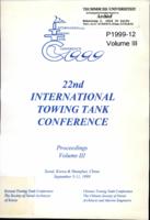 Proceedings of the 22nd International Towing Tank Conference, ITTC'99, Seoul, Korea & Shanghai, China, September 5-11, 1999, Volume III