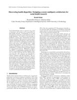 Discovering health disparities: Designing a secure multiparty architecture for social health research