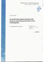 An aircraft noise exposure forecast model based on actual measurement data at noise monitoring sites