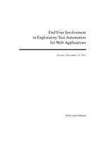 End User Involvement in Exploratory Test Automation for Web Applications