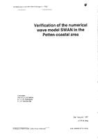 Verification of the numerical wave model SWAN in the Petten coastal area