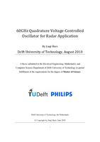 60GHz Quadrature Voltage-Controlled Oscillator for Radar Application