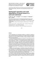Hydrograph separation and scale dependency of natural tracers in a semi-arid catchment