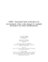 GitFL: Automated fault localization for environments where code-changes by multiple developers are tested simultaneously