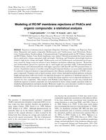 Modeling of RO/NF membrane rejections of PhACs and organic compounds: A statistical analysis