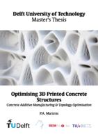 Optimising 3D Printed Concrete Structures