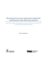 The design of a process approach to adjust the tariff system of the electricity network