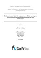 Estimation of kinetic parameters of the acetogen Clostridium autoethanogenum on carbon monoxide