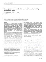 Meaningful assessment method for laparoscopic suturing training in augmented reality