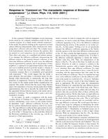 Response to “Comment on ‘The viscoelastic response of Brownian suspensions’?” [J. Chem. Phys. 114, 3339 (2001)]