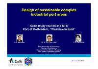 Design of sustainable complex industrial port areas, based on the combination of sub-solutions, illustrated with a case