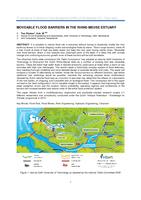 Moveable flood barriers in the Rhine-Meuse estuary
