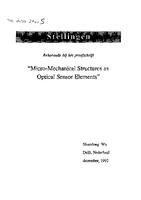 Micro-mechanical structures as optical sensor elements