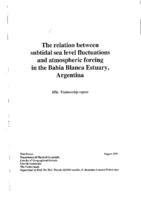 The relation between subtidal sea level fluctuations and atmospheric forcing in the Bahia Bianca Estuary, Argentina