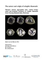 The nature and origin of eclogitic diamonds - Nitrogen content, aggregation state, carbon isotope ratios and inclusion chemistry of eclogitic diamonds from Jwaneng diamond mine, Botswana