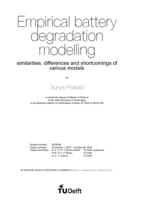 Empirical battery degradation modelling